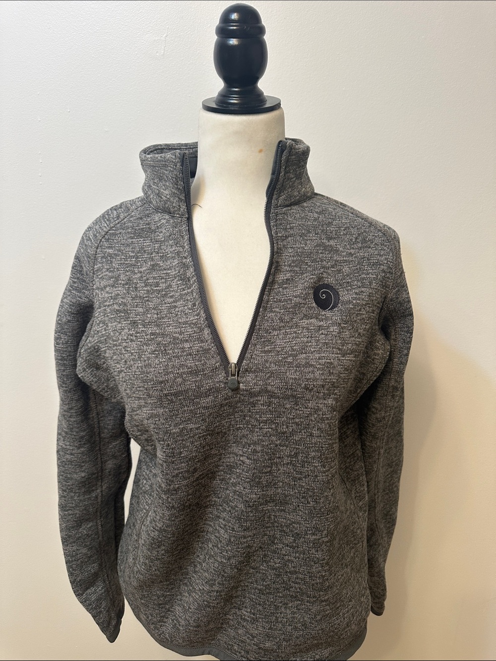 Women's Heather Gray Quarter-Zip Pullover Sweatshirt